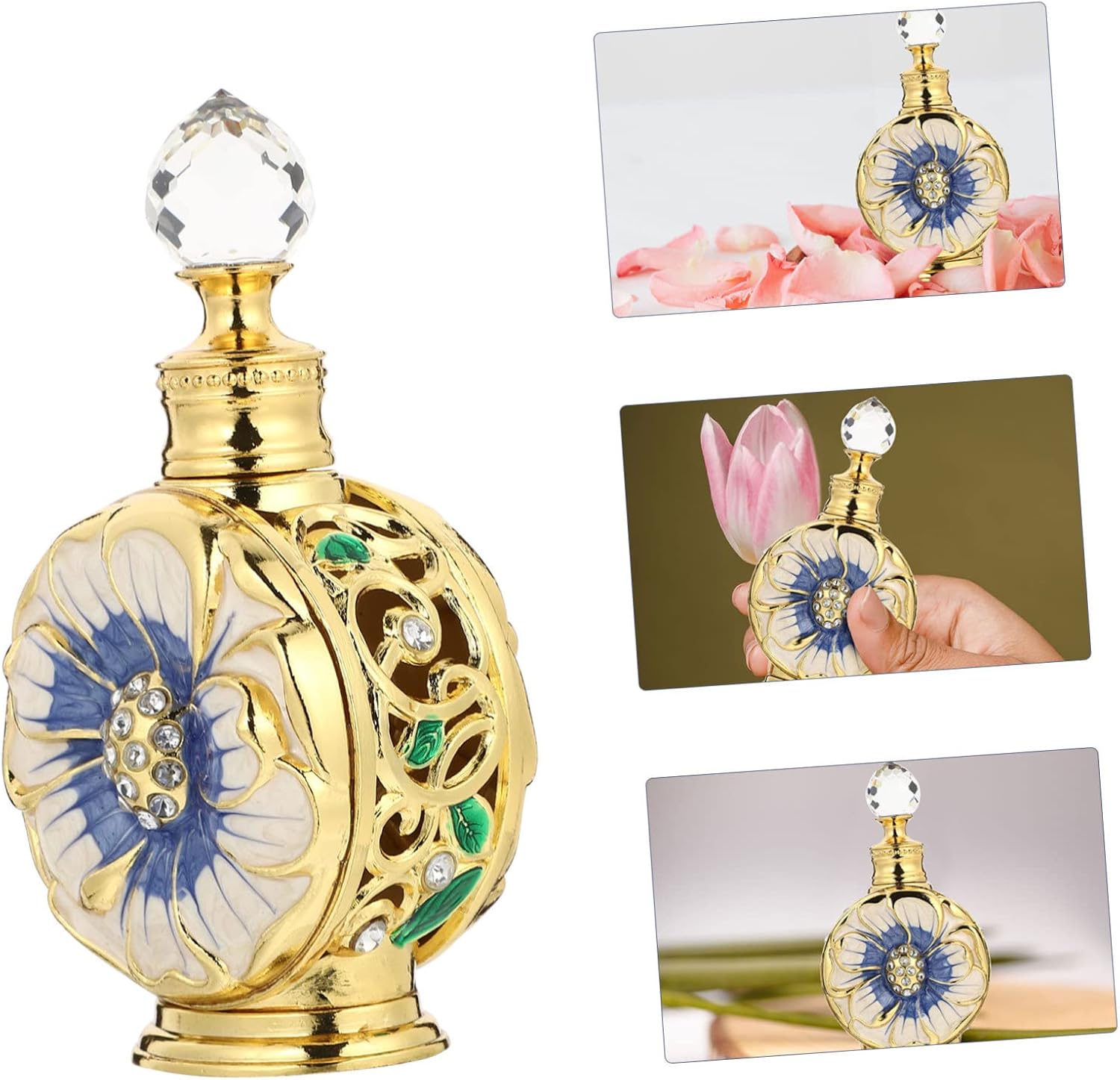 Vaguelly Rose Essential Oil Bottle Apothecary Serum Droplet Bottles Glass Perfume Containers