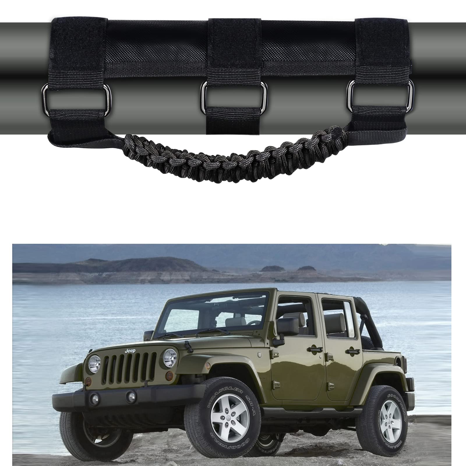 Amazon.co.jp: KOOLYNHO ロールバー グラブハンドル グリップ