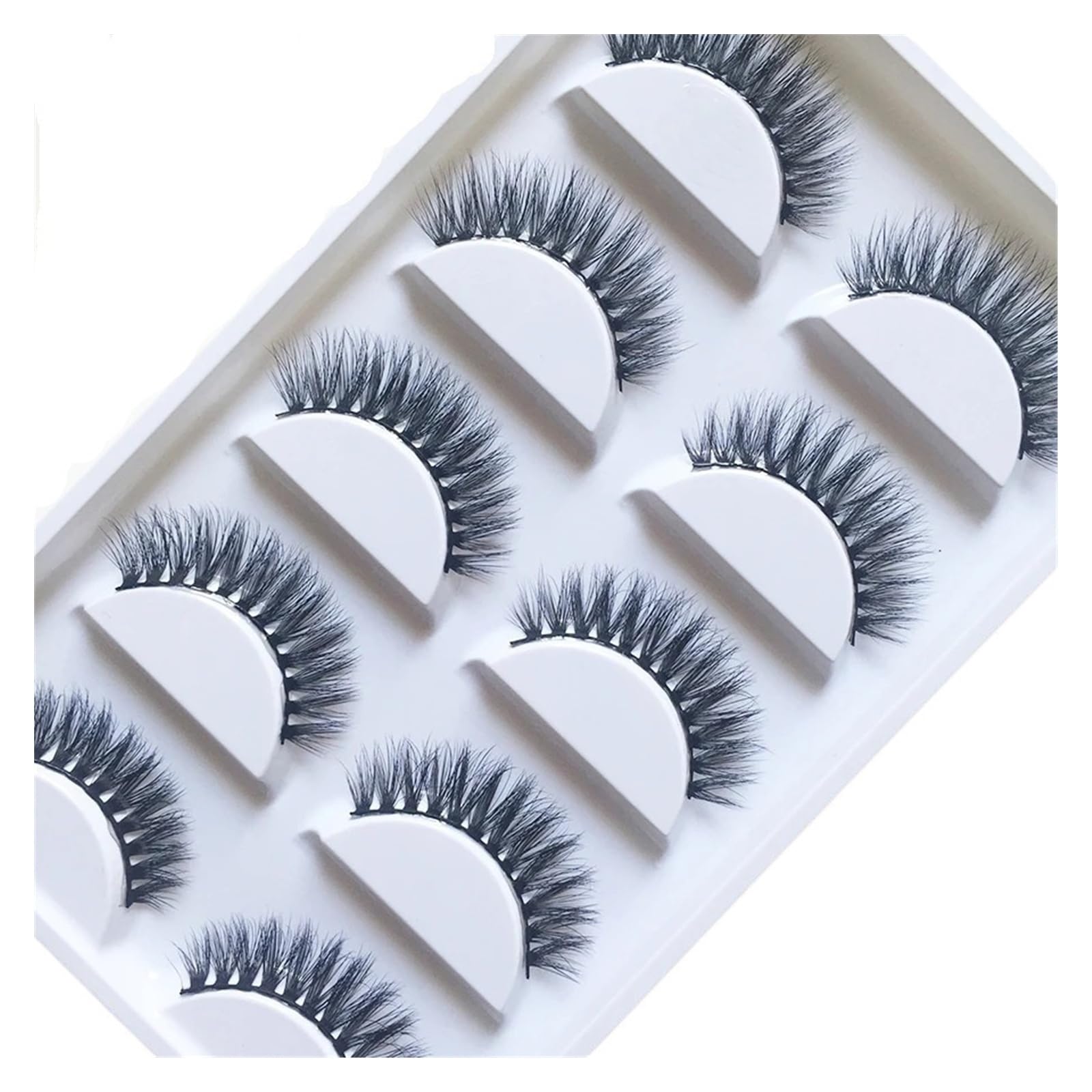 UAMOU 16 stylów 10/50 pudełek 3D rzęsy z norek naturalny krzyż sztuczne rzęsy długi niechlujny makijaż rzęsy Faux Cils Maquillaje Cheerfully (Color : 5Pairs H 16, Size : 100 Boxes 500Pairs)