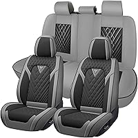 Vista 20 de Fundas de asiento de automóvil para Nissan Murano 2003-2026, juego completo de fundas de asiento de cuero de napa impermeables, protector de asiento