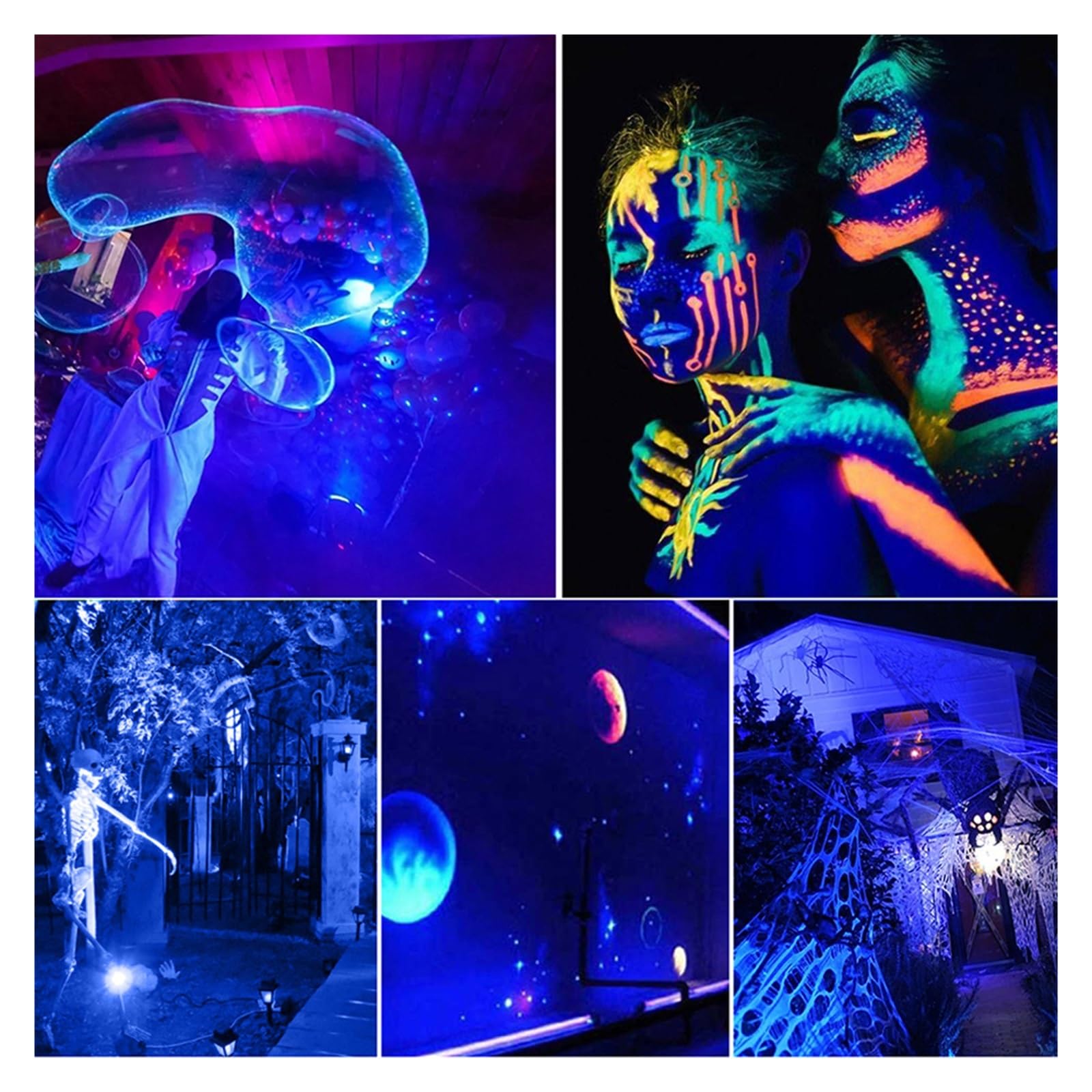 Światło Halonowe UV 50W 100W Utwardzanie Klejem UV Fioletowa Lampa Ultrafioletowa Lampa LED LED Czarne Światła Oprawy Blacklight Świecą W Ciemności(50W - No Plug)