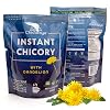 CHICORAYA Instant Chicory Coffee - Best for Decaf and Diet - Keto & Vegan Beverage Blend - Coffeine-Free Cofee Substitute Alternative - Roasted Root Powder, No Sugar (Dandelion, 14.1 oz)