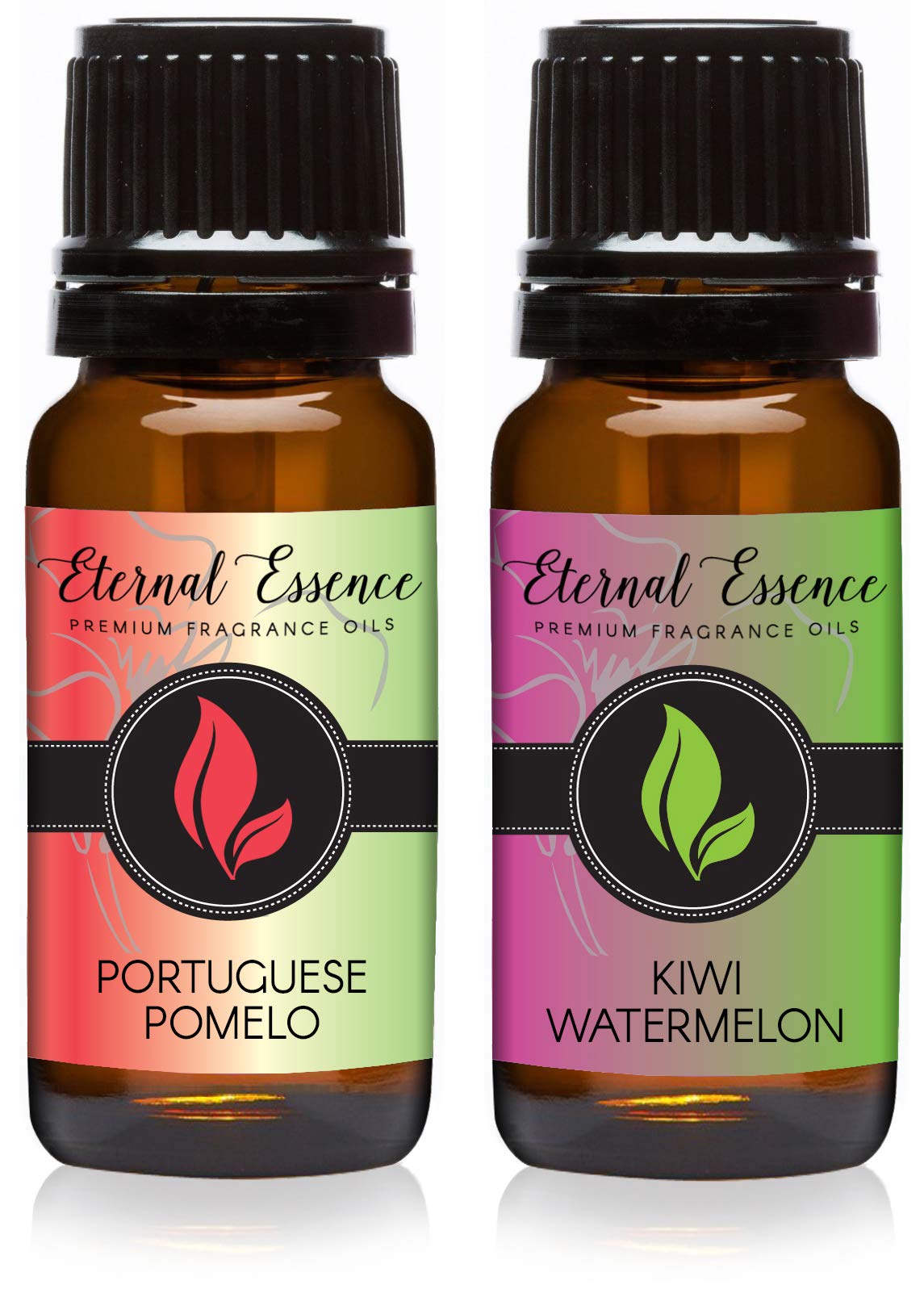 Eternal Essence Oils 2 Pack 10ml Premium Fragrance Oil - Kiwi Watermelon &amp; Portuguese Pomelo - for Candle, Soap Making, Aromatherapy, Diffusers, Home Care, &amp; Humidifiers