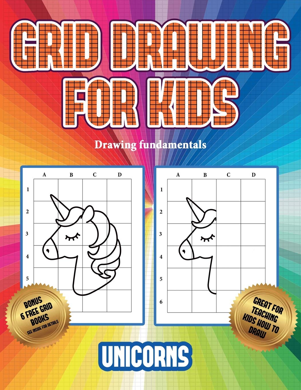 Buy Drawing fundamentals (Grid drawing for kids - Unicorns): This book ...