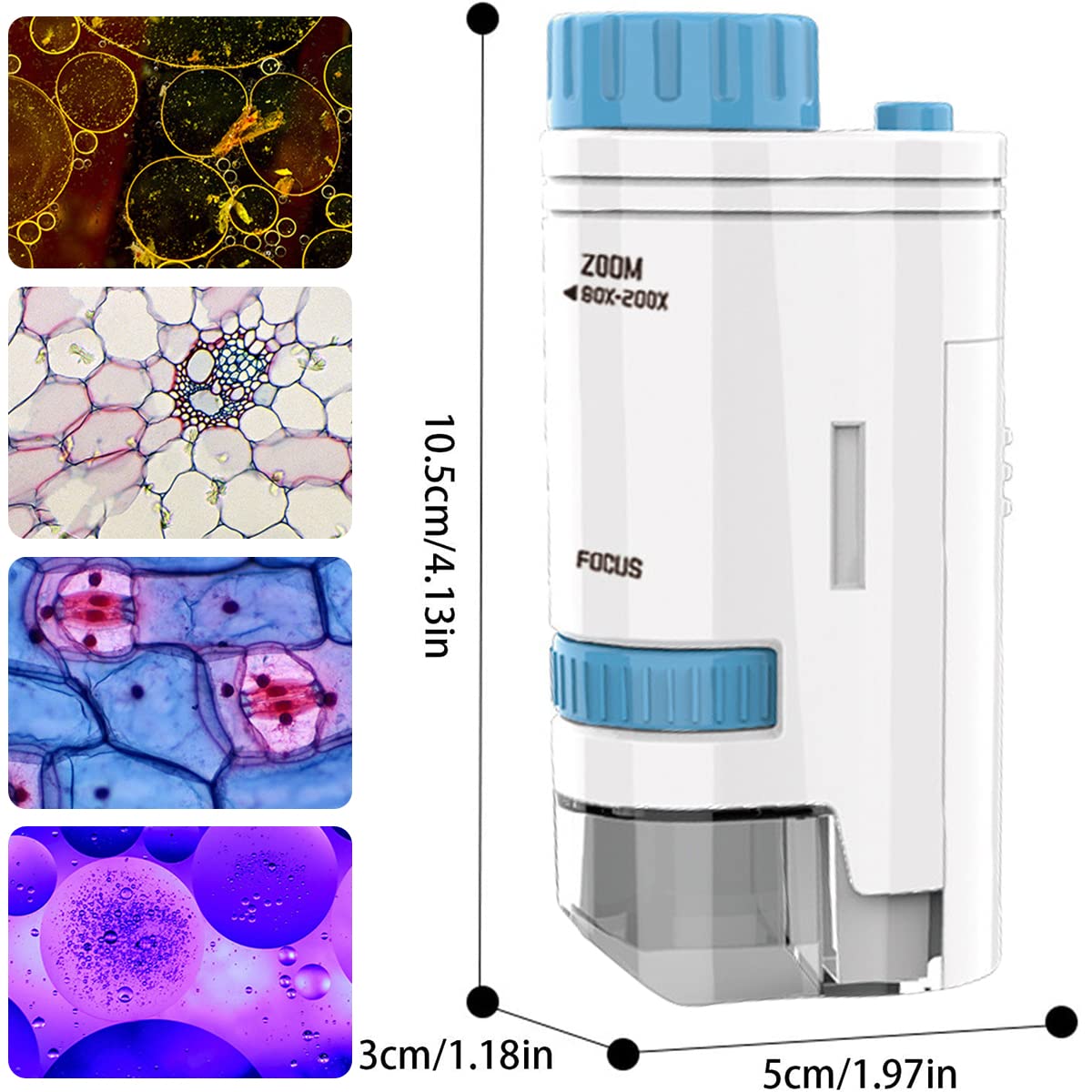 AIXING Portable Microscope De Poche Lumineux Enfant - 200x Mini Portatif Enfants Experiences Scientifiques Avec Lumiere Led Observatoire A Insectes Jouet Educatif Pour 7 14 Ans Rose AIXING Portable Microscope De Poche Lumineux Enfant - 200x Mini Portatif Enfants Experiences Scientifiques Avec Lumiere Led Observatoire A Insectes Jouet Educatif Pour 7 14 Ans Rose