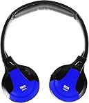 BOSS Audio Systems HP34C Dual Channel Foldable Wireless Headphone, Interchangeable Color Accent Caps
