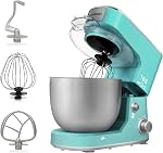 CUSIMAX Stand Mixer with Digital Switch, Timer 15mins & 8-Speen, 5-Quart 650W kitchen Electric Mixer, Tilt-Head with handle Dough Mixer, Wire Whip, Dough Hook & Beater, Grey