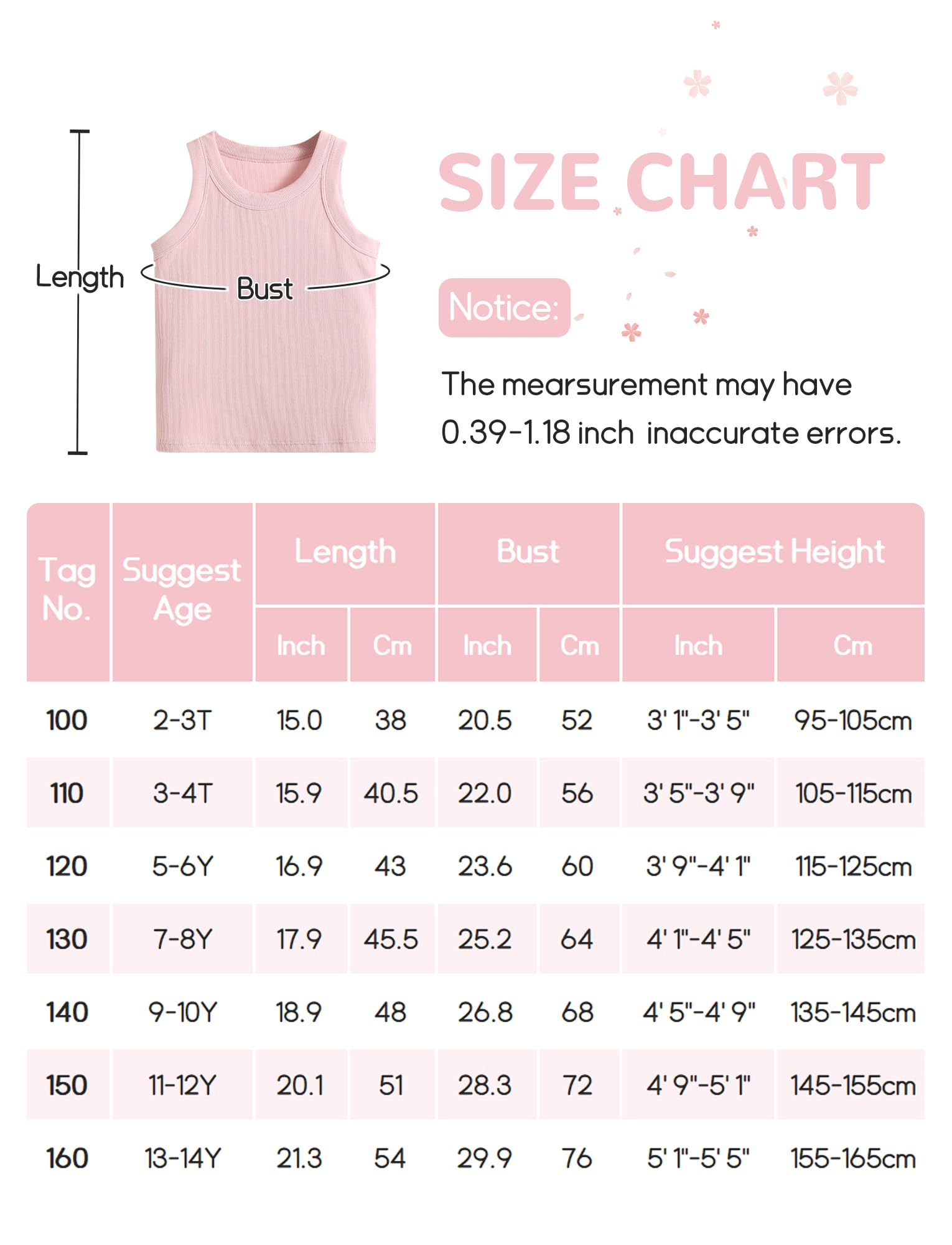 FEOYA Lot de 2 Débardeurs Fille Coton A Haut sans Manches Élastique Confortable Camisole Fille sous-Vêtement Tank Top Basique Sport Été pour Enfant 2-14 Ans