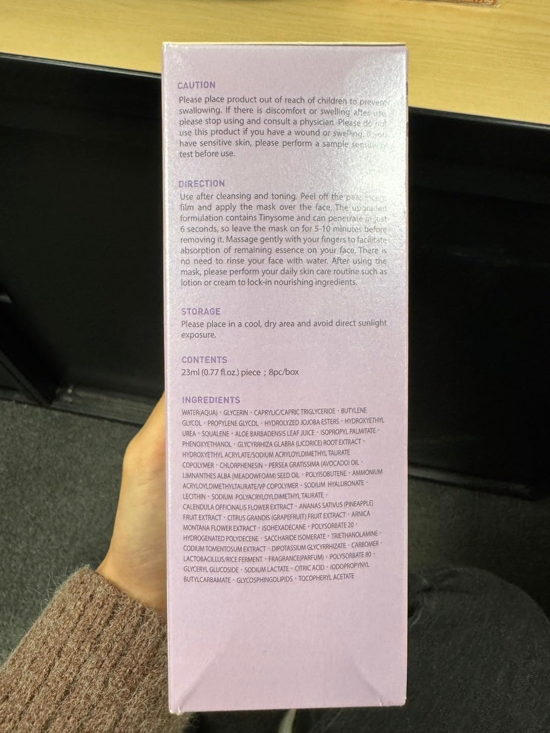 My Beauty Diary Squalene Restorative Hydrating Facial Face Mask (8 Sheets) - New English Version - Image 7