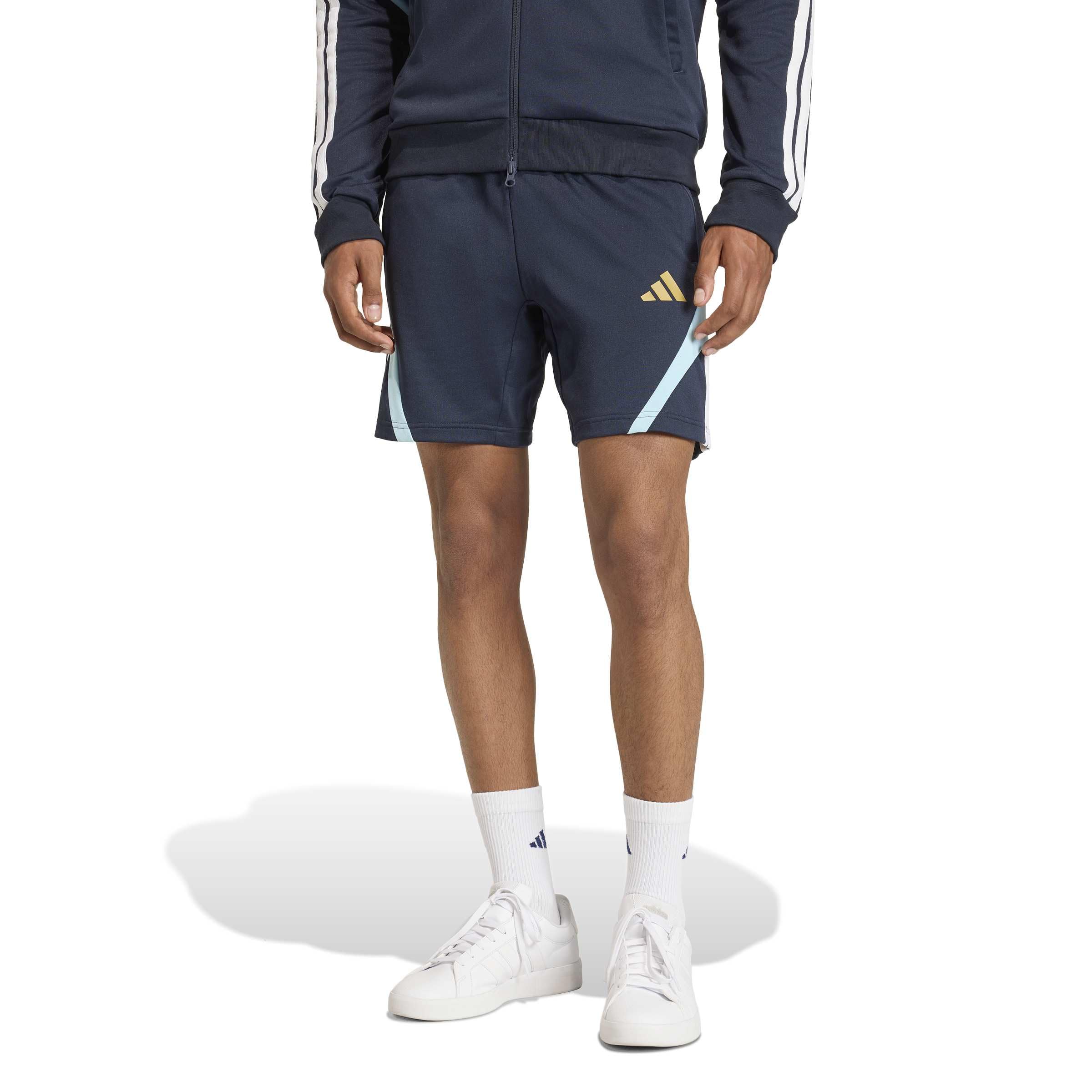 adidas Men's Argentina World Cup 2026 Apparel Shorts Night Navy/Ice Blue/White Large