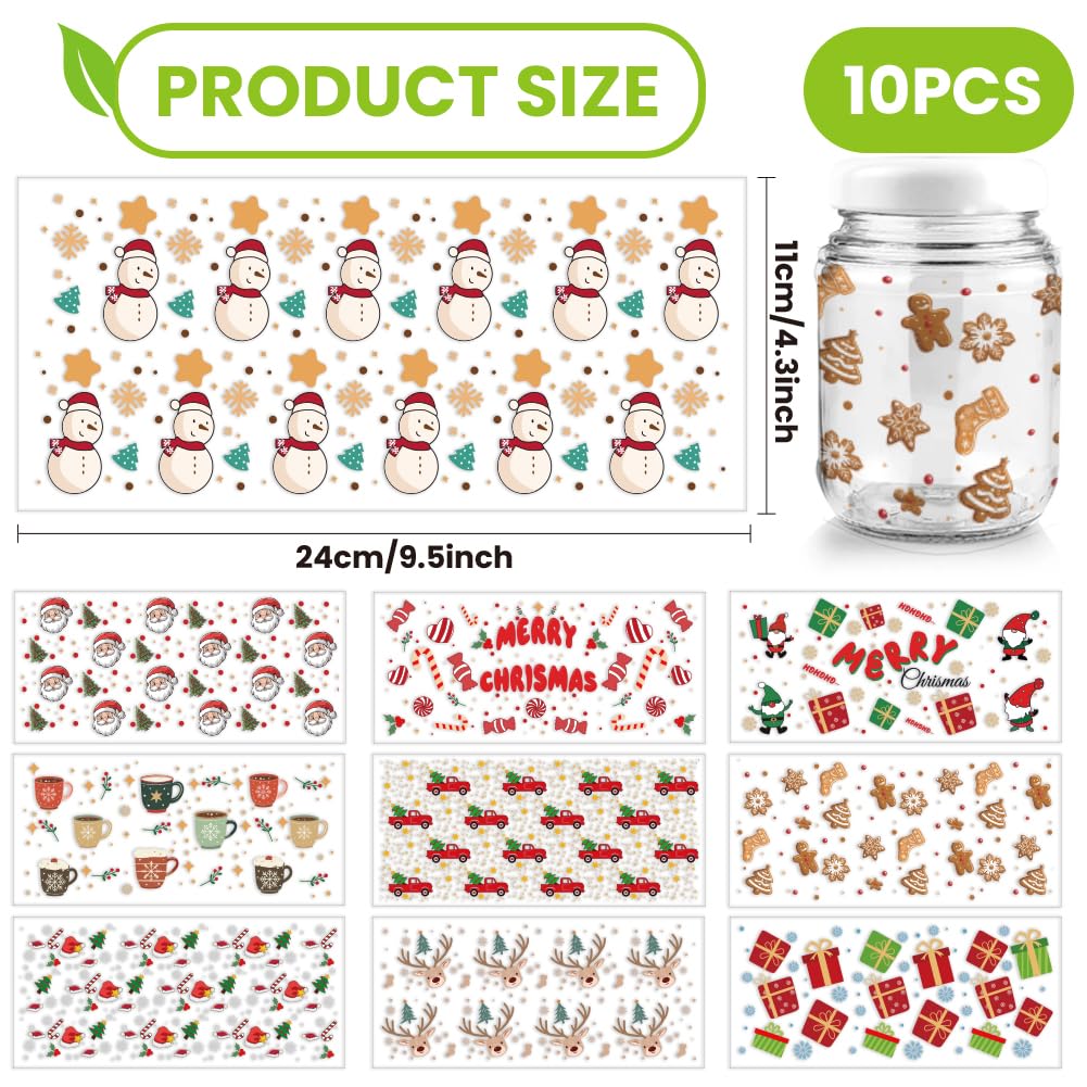 Arricraft 10 Feuille D'Autocollants De Transfert UV DTF Sur Le