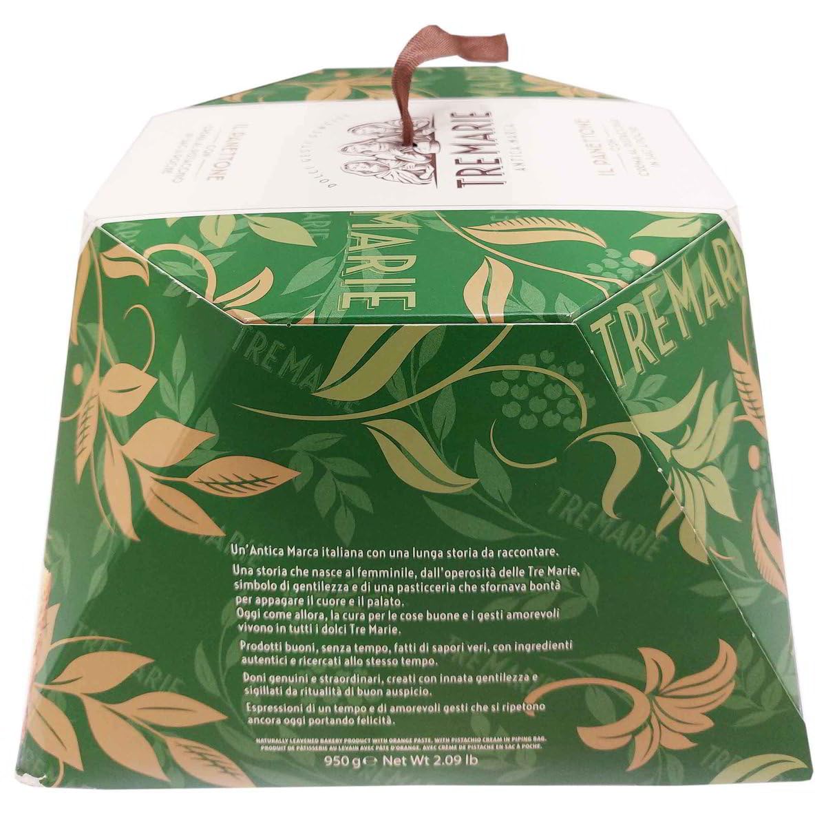 Italian Gourmet Panettone crema pistacchio Weihnachtskuchen 4 x 950g