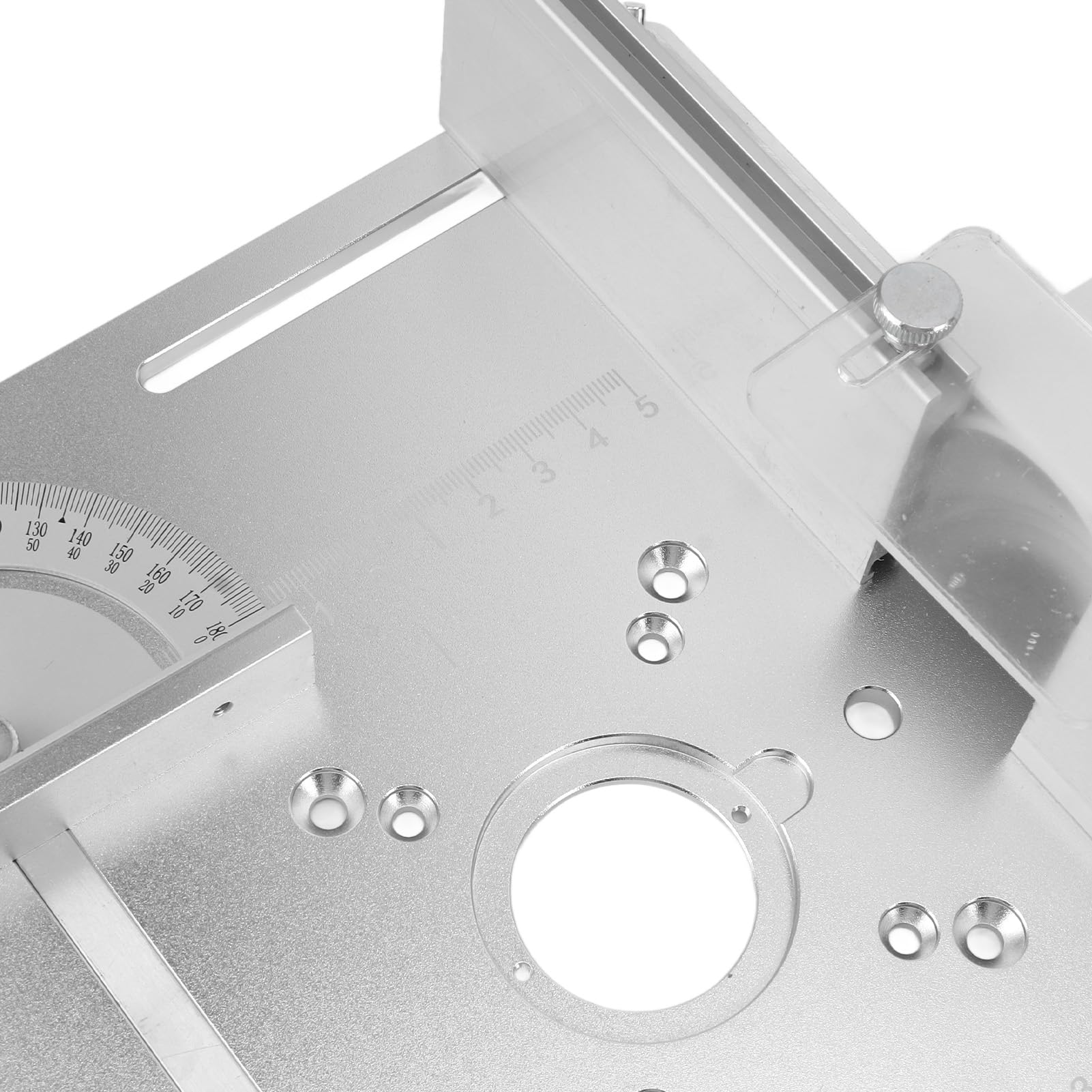 Placa de inserción de mesa de enrutador de aluminio, bancos de carpintería duraderos ajustables, placa de enrutador, herramientas de madera, máquina cortadora de fresado para