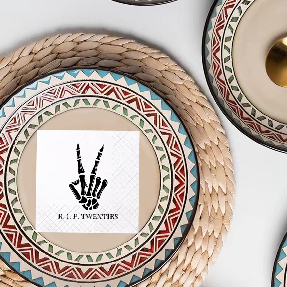 SharkBliss RIP Twenties Lot De 480 Serviettes En Papier Pour Cocktail