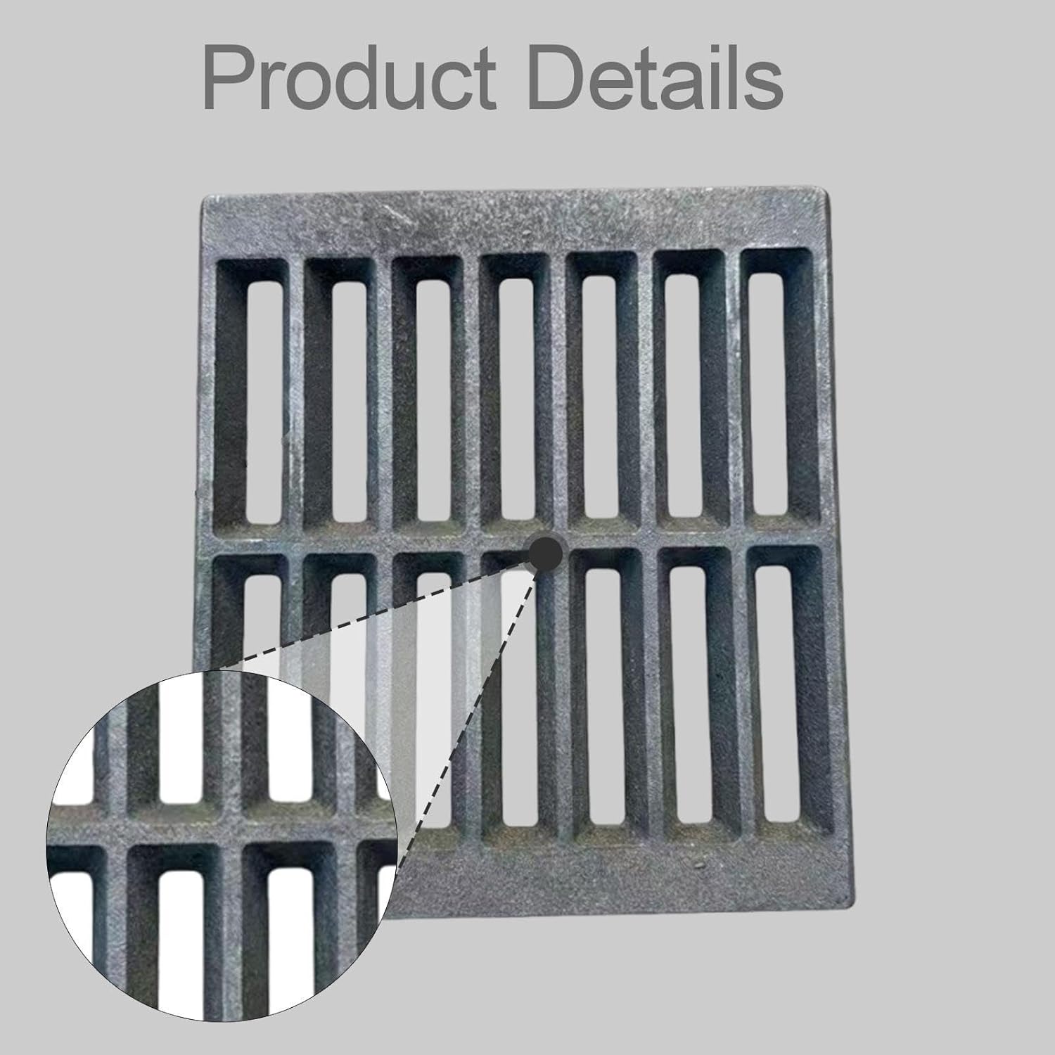 Furnace Bottom Grate, Cast Grid Grate for Fireplace, S