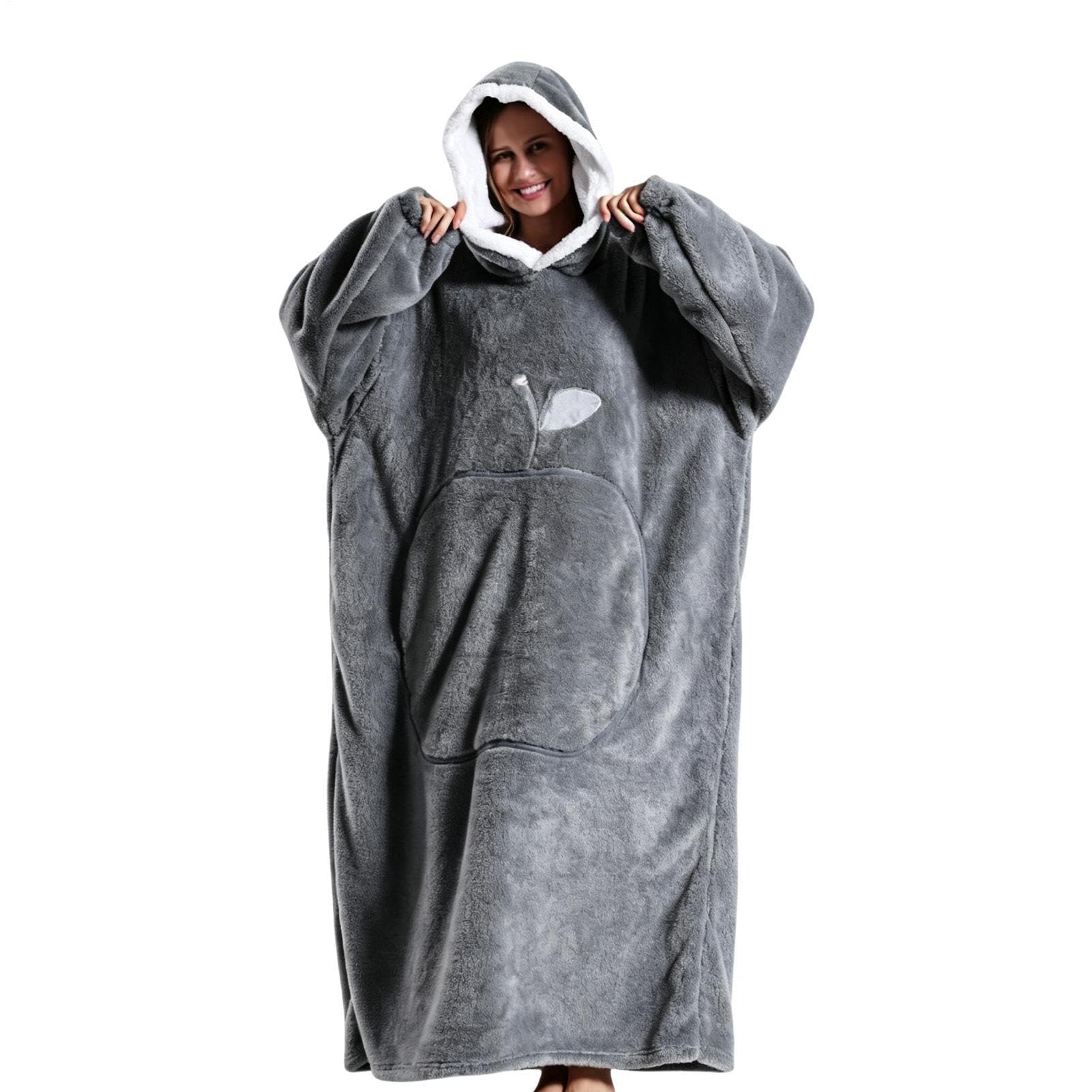 Gran manta con capucha de gran tamaño Sudadera caliente oversize con