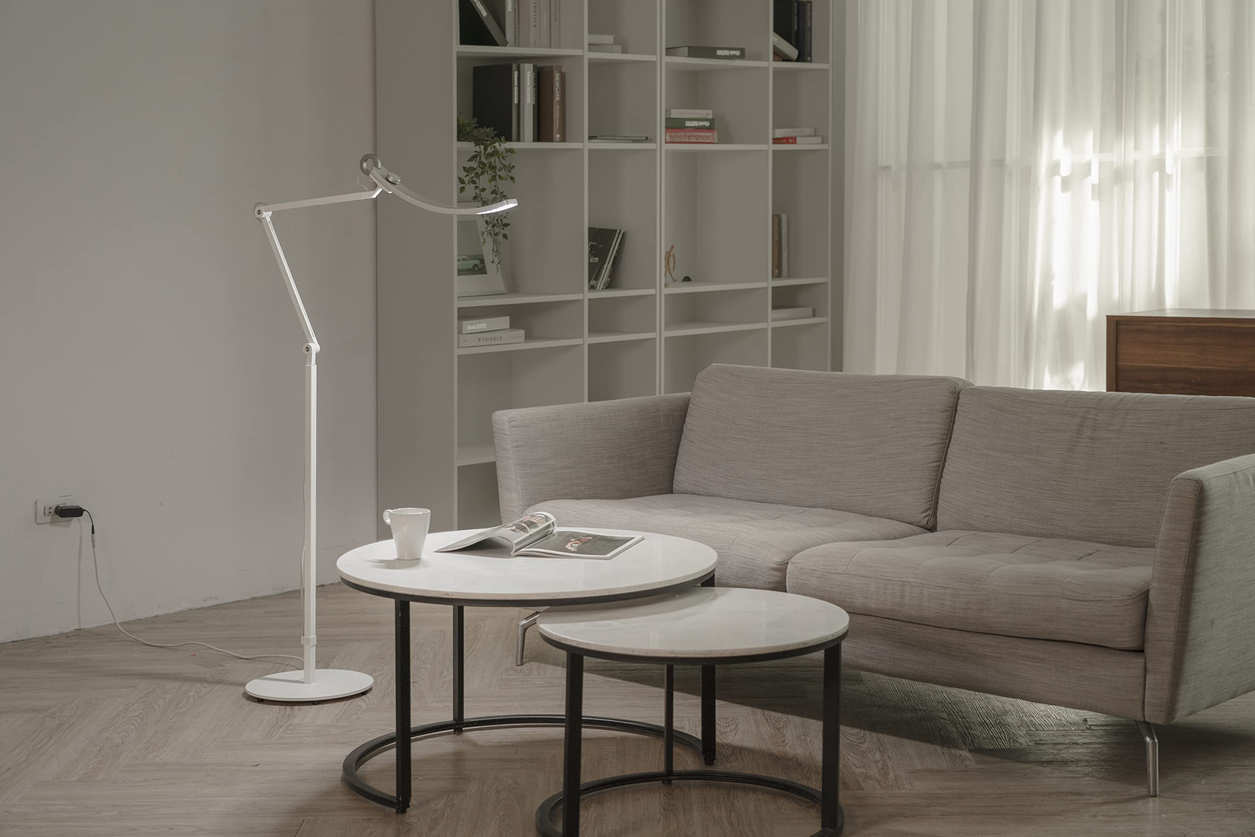 BenQ WiT Lampe Bodenständer für e-Reading Schreibtischlampe | 78.8cm (31") | Stahl | Weiß | Einfache Einrichtung | Stabil | Hohe Qualität | Zubehör für Stehlampe