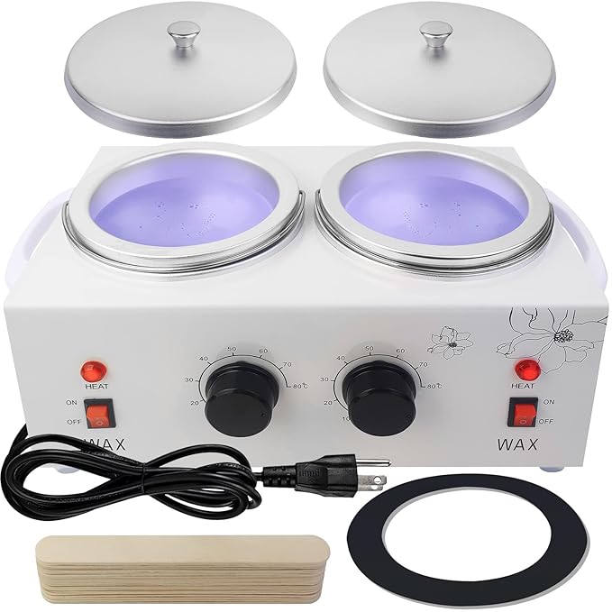 Adoture 1.2L Double Wax Warmer Machine for Hair Removal