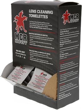 MCR Safety LCT Anti-Fog Anti-Static Lens Cleaning Towelette - 100 Wipes