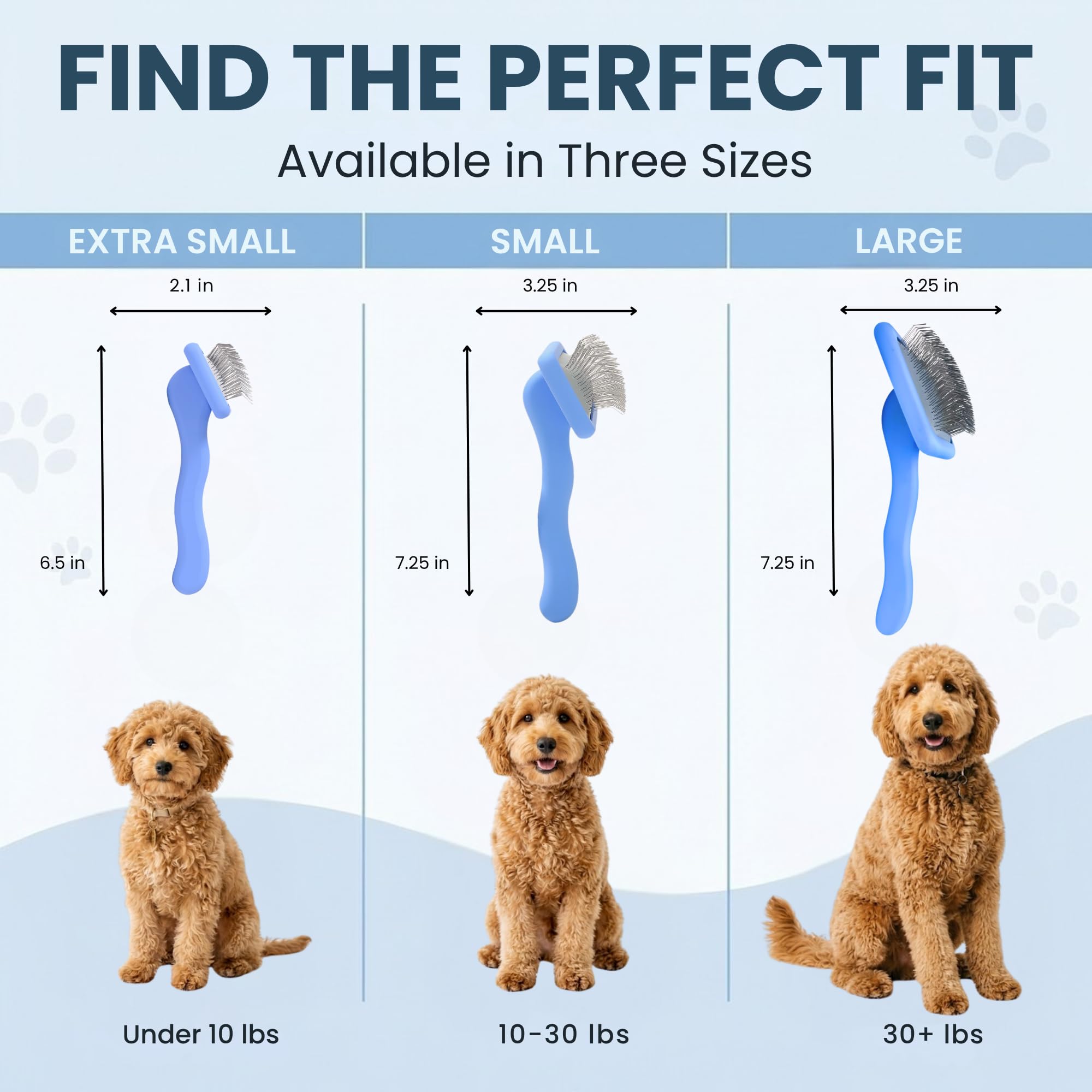 We Love Doodles Cepillo grande para perros y spray desenredante de lavanda, cepillo para perros de pelo largo, Goldendoodles y garabatos, removedor de enredos, spray desenredante y acondicionador para