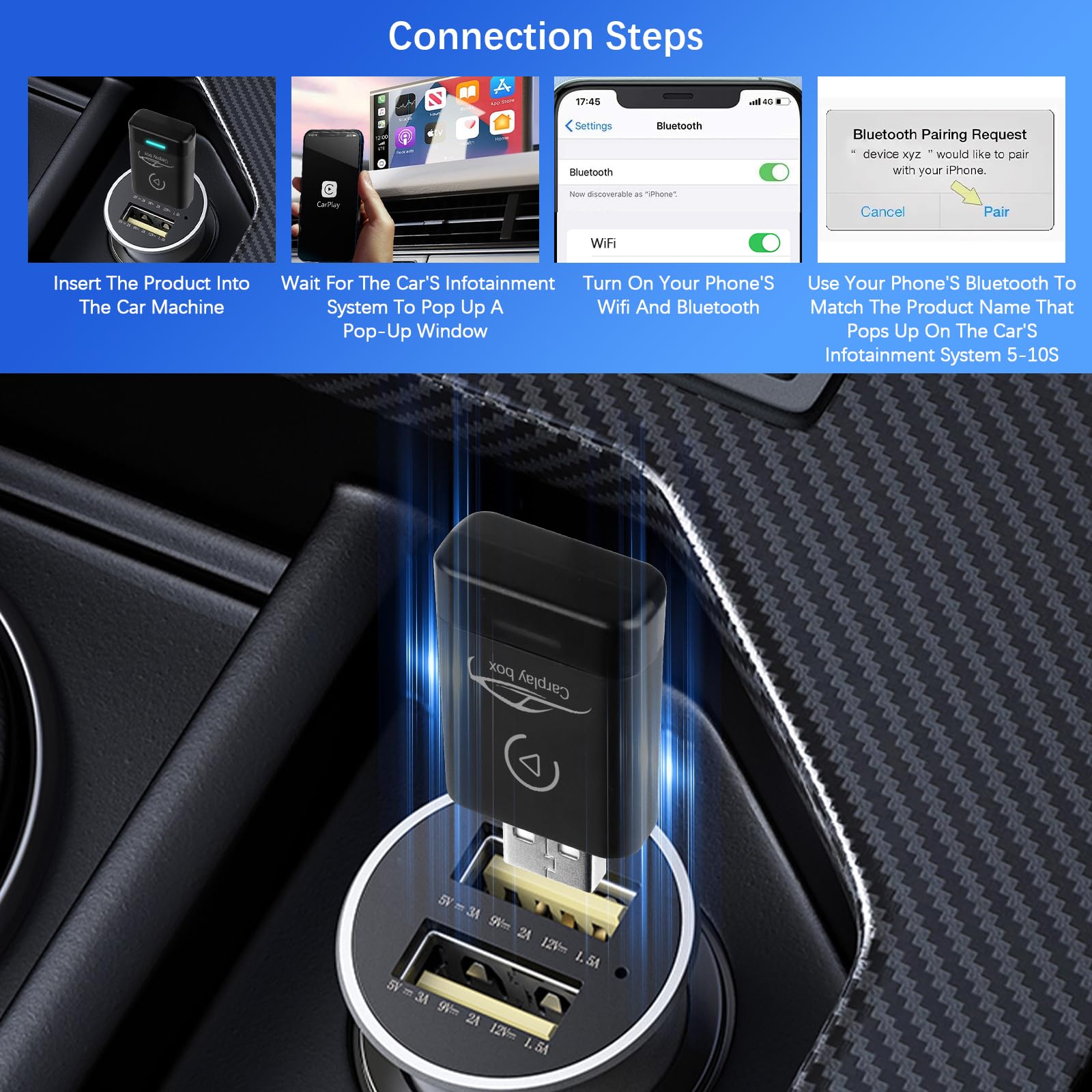 Carlinkit Mini Ultra – Draadloze CarPlay En Android Auto 2 In 1 Adapter Cpc200 Mini Ultra