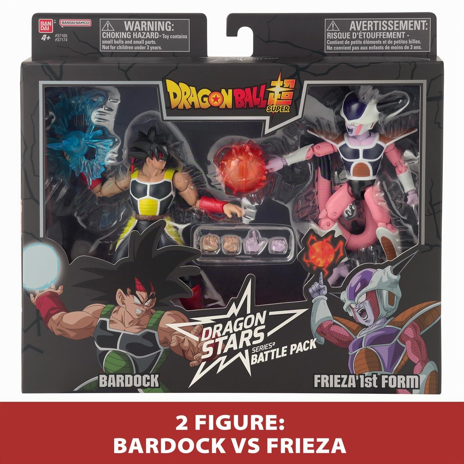 BANDAI - Dragon Ball Super - Figurine Dragon Stars 17 cm - Battle Pack - Bardock vs Freezer - Pacchetto di 2 figurine Dragon Ball da collezione - Giocattolo per bambini dai 4 anni in su - 37174