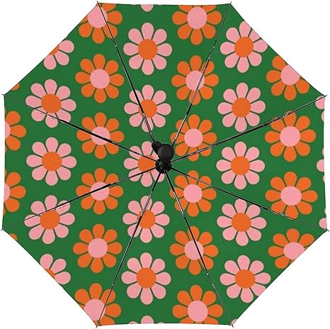 Amazon Ssscase かわいいカラフルレトロ 花柄緑 折りたたみ傘 全自動 日傘 晴雨兼用 おしゃれ Uvカット 紫外線 雨 晴れ 兼用 丈夫 雨傘 折り畳み 折り畳み傘 おりたたみ Ssscase 折りたたみ傘 通販