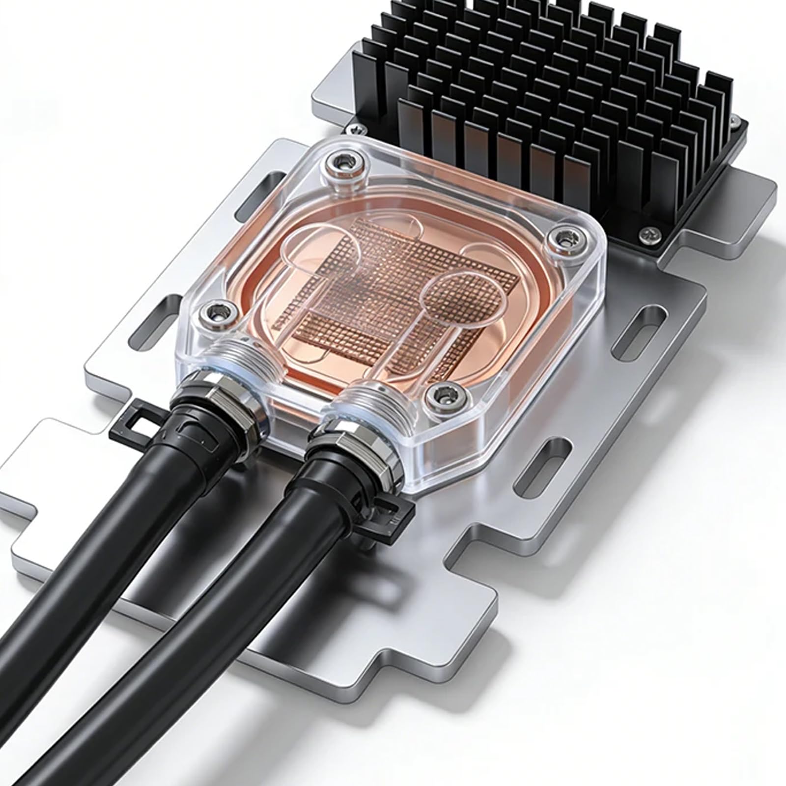 Blocco di raffreddamento ad acqua SXM2 avanzato per V100 A100 con radiatore in rame GPU dissipatore di calore efficiente piastra di raffreddamento