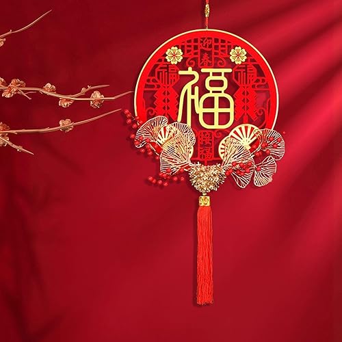 Miniatura 5 de Decoraciones de Año Nuevo Rojo Chino Lunar Año Nuevo Colgante para Casa Oficina Coche Colgando Decoraciones Buena Suerte