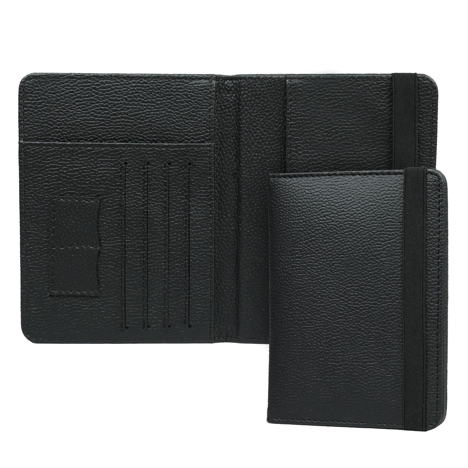 FATUG - Organizer unisex per passaporto, da viaggio, con cerniera, per riporre documenti, per passaporto, carte di credito, biglietti da visita, documenti del veicolo