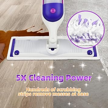 12 Pack Mop Pad Refills Compatible with PowerMop Multi-Surface Floor Mop
