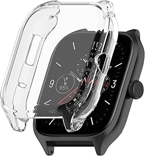 Dl3 Mobilak Case Compatible with Amazfit GTS 4 (Not for GTS4 Mini) Case Watch Soft TPU Shockproof Cover Slim Guard Thin Bumper Shell Protector For Amazfit GTS4 (Clear)