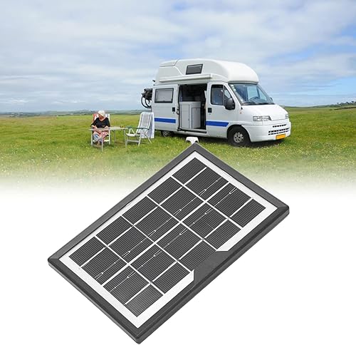 DEWIN Mini panel solar, polisilicio alta tasa de conversión impermeable USB cargador de panel solar 5V 1.8W para pequeñas lámparas de escritorio,