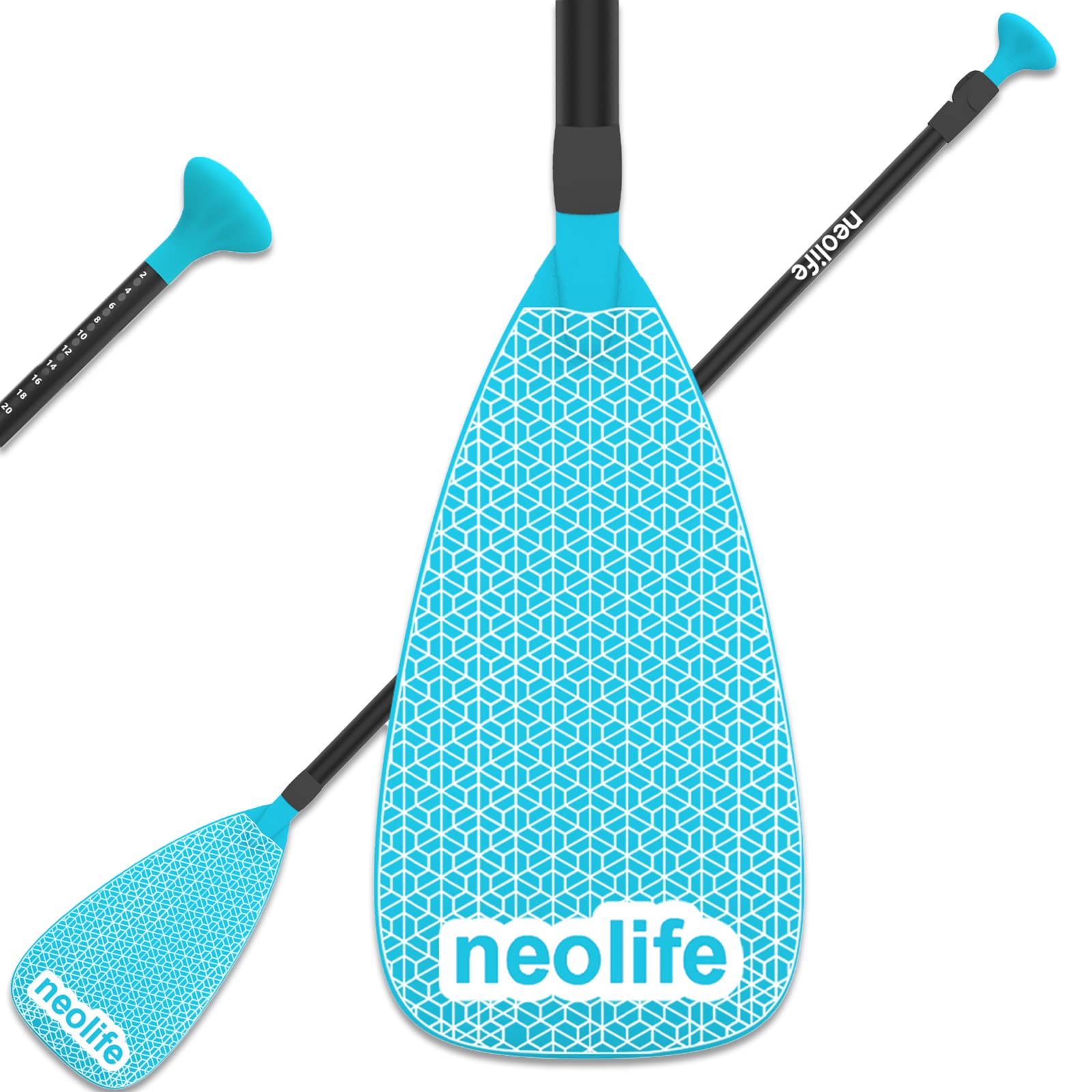 Buy wonitago Alloy SUP Paddle Adjustable 3Piece Stand Up Paddle