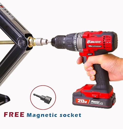 Miniatura 5 de LIBRA Juego de 2 Bigfoot 5000 lb 24" RV Trailer Camper estabilizador nivelador de tijera con doble toma de taladro eléctrico y hardware de montaje