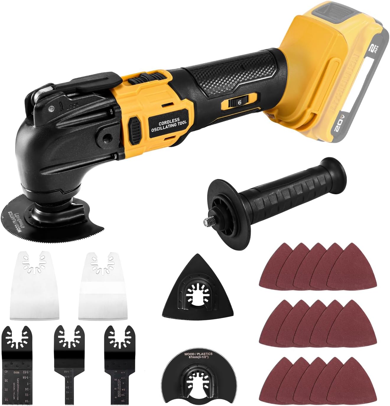 Cordless Oscillating Tool for De-Walt 20V Battery