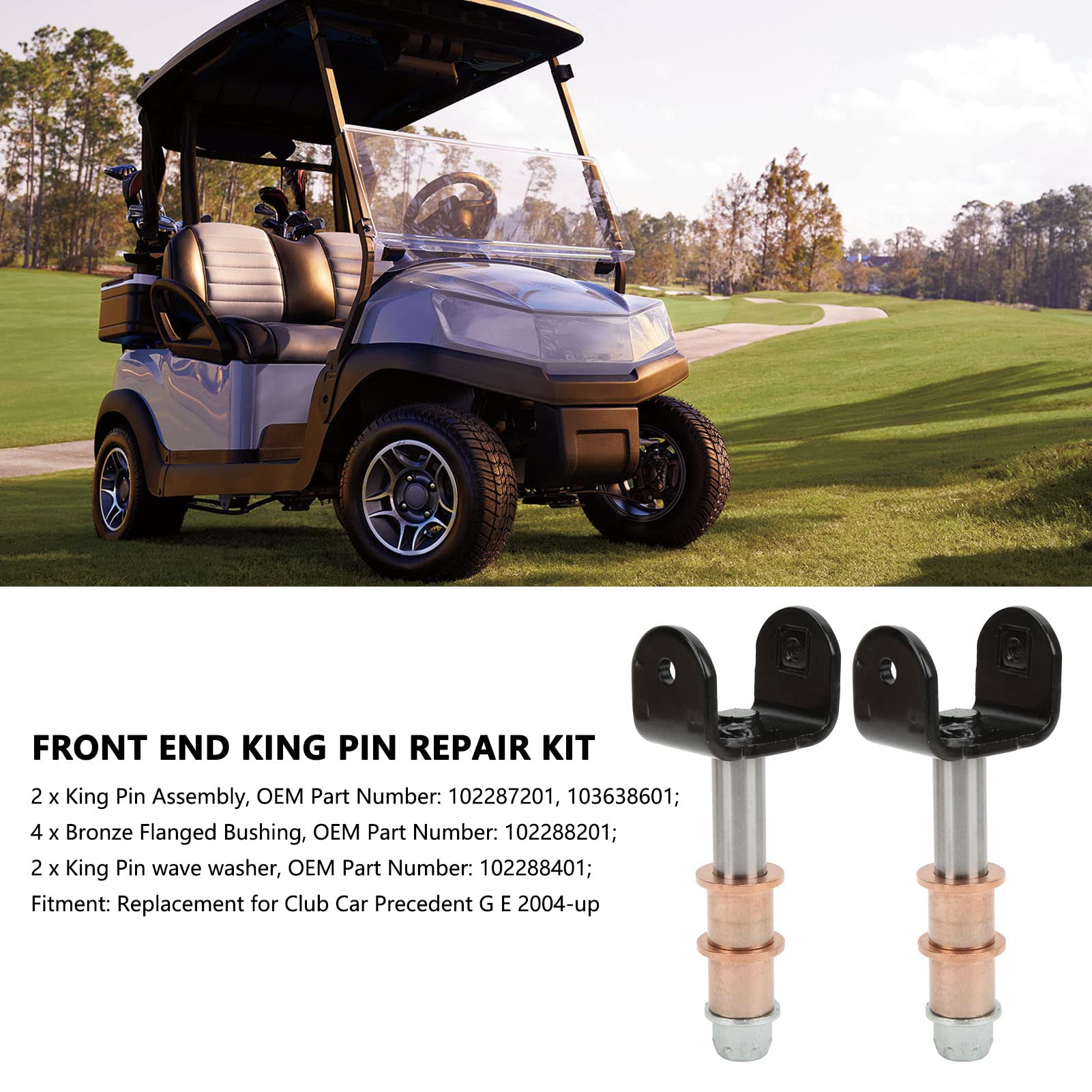 Kit di riparazione King Pin, installazione semplice e robusta 103638601 Professionale per accessori per auto club