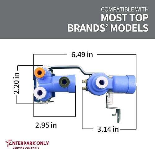 Miniatura 2 de Enterpark 5221JA2006D - Válvula de entrada de agua para refrigerador LG reemplaza AP4445614 PS3527457 EA3527457 PS3527457 1266849 AJU34125501