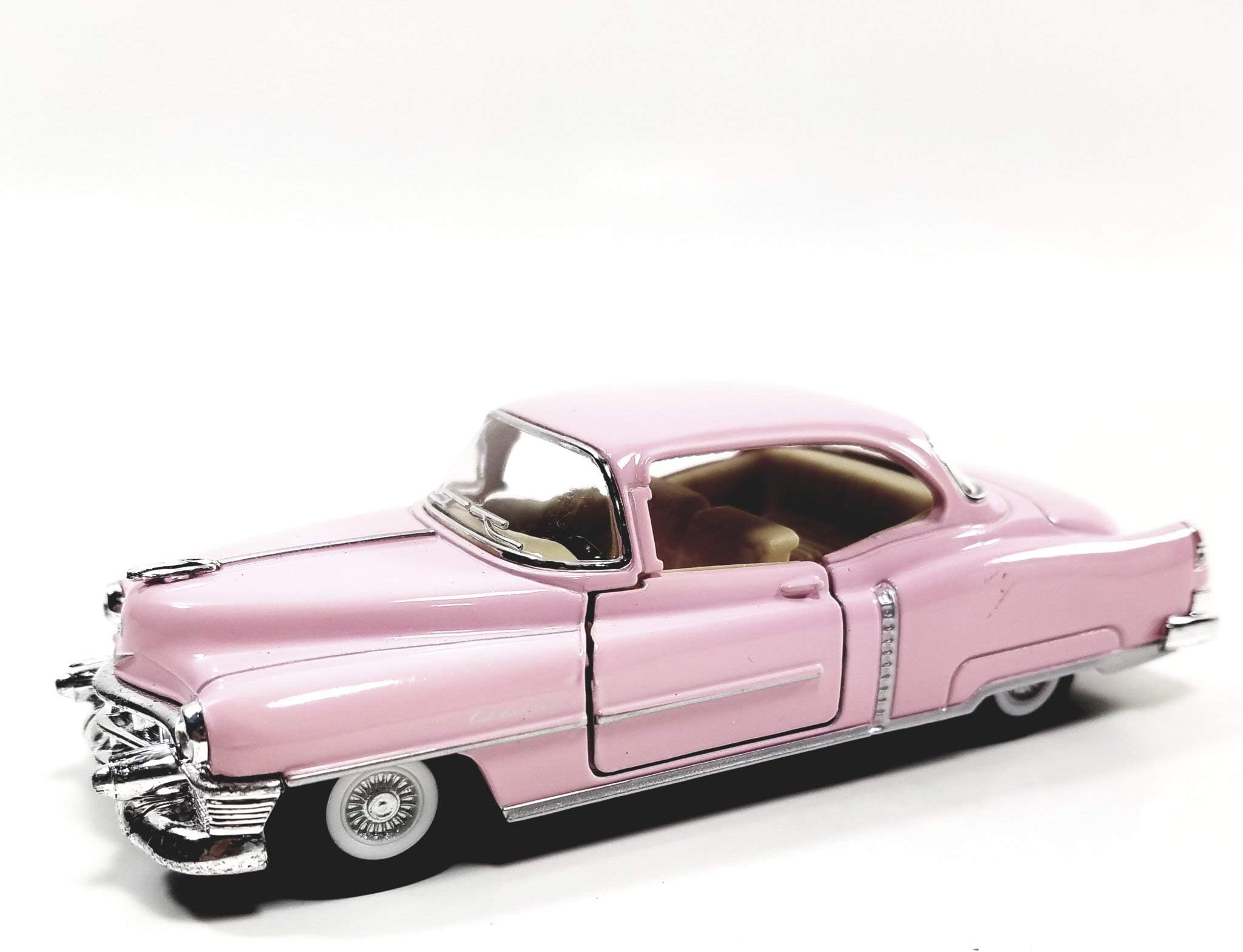 KiNSMART 1953 Cadillac Series 62 Cotton Candy Pink 5 Inch 1:43 O Scale Die Cast Metal Model Toy Classic Ventage Car