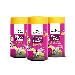 Namakwali Flavoured Pahadi Salt Classic Mix Seasoning, Pack of 3 -300 Gram | Pisyu Loon Seasoning mix for Popcorn, Noodles, Salad, Raita, Juice, Fruits, Makhana and more | 100% Organic | SharkTank India