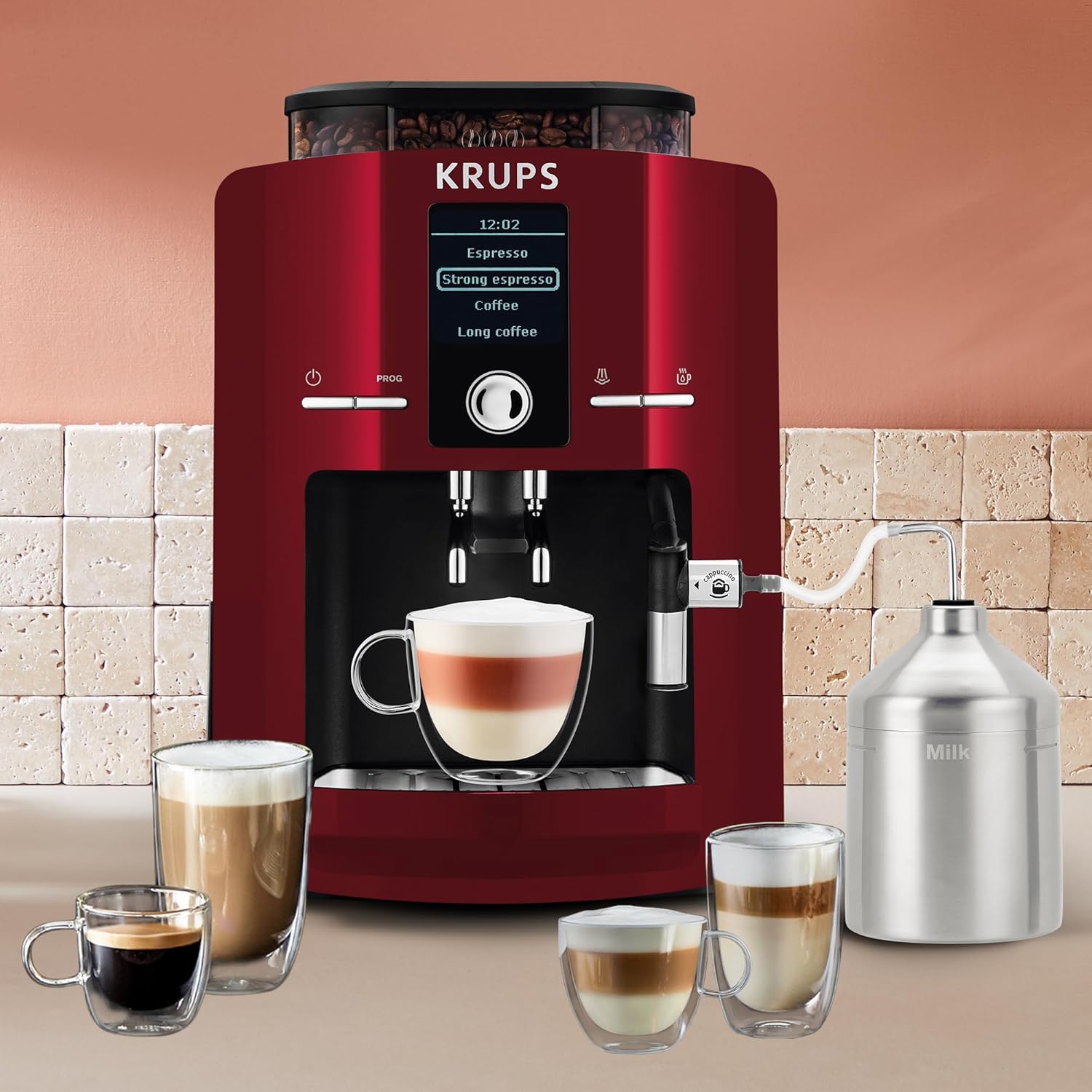 Davant view of KRUPS Espresso Maker