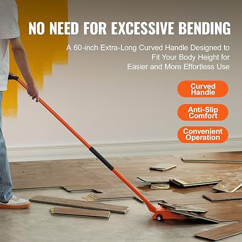 Miniatura 4 de VEVOR Barra de demolición, barra de palanca de demolición con mango de acero al carbono de 60 pulgadas, capacidad de peso de 2000 libras,