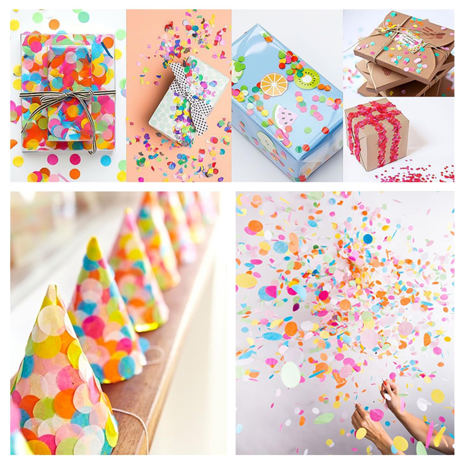 Palloni Di Compleanno E Coriandoli Multicolori Su Fondo Bianco