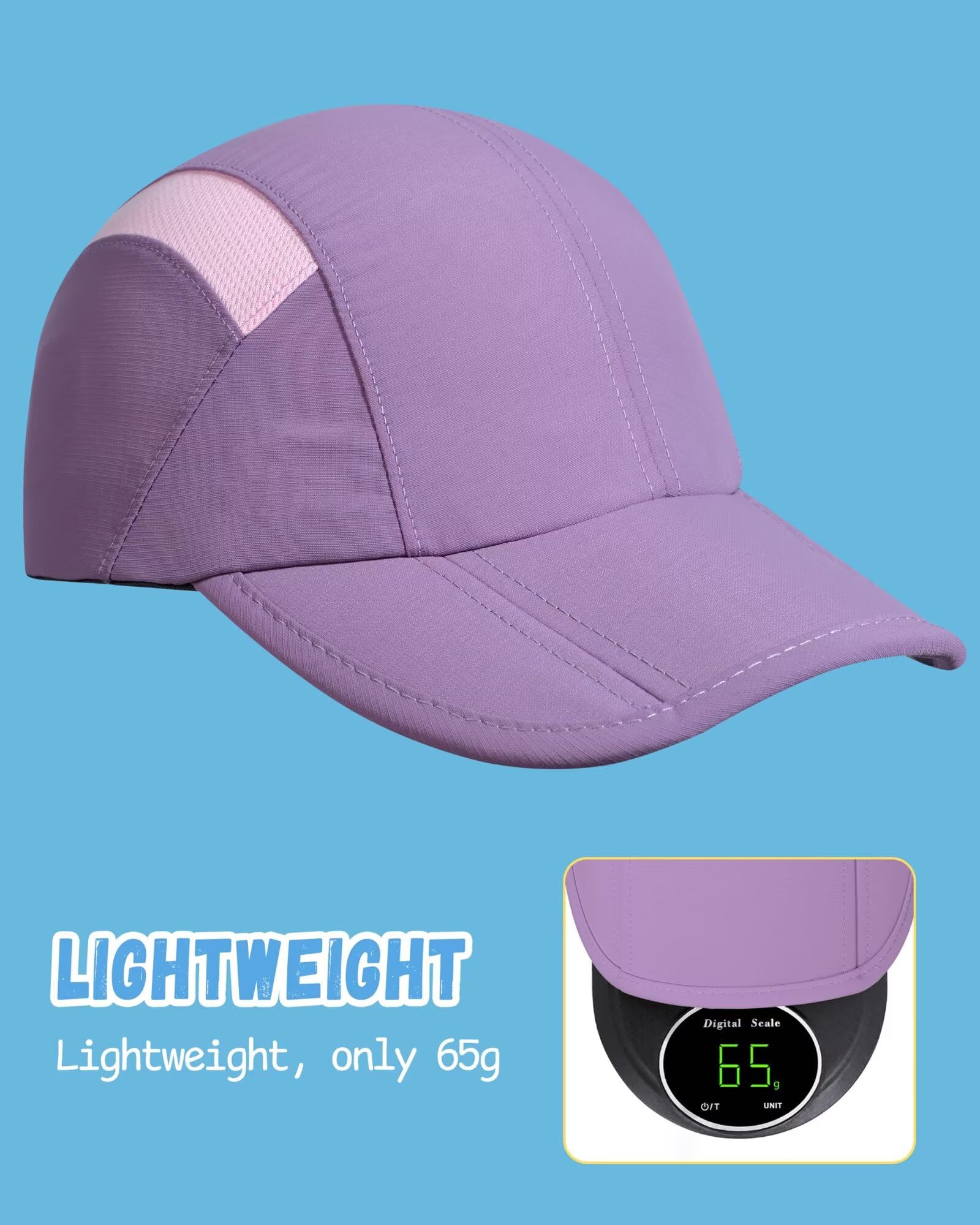 Gorra para niños UPF50+ Plegable protección Solar Ligera Transpirable 2-9 años