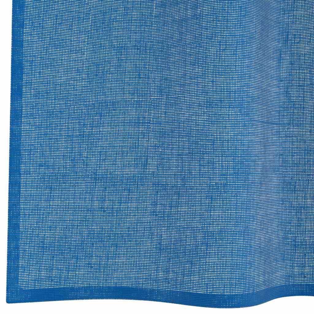 Zasłony z woalu, na przelotkach, 2 sztuki, królewski błękit, 140 x 245 cm, ze 100% poliestru, półprzezroczyste, ochrona przed wzrokiem i słońcem, do salonu, sypialni, kuchni, łatwe do