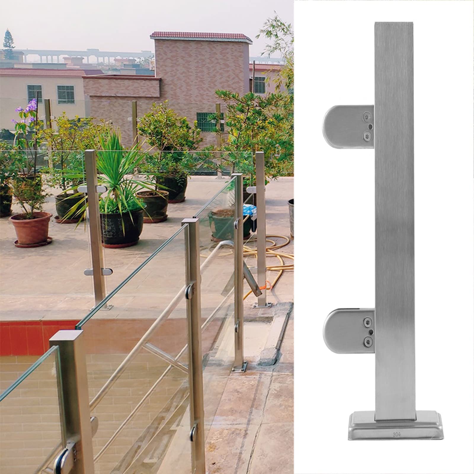 Columna de balaustrada Silver S para transformar el patio trasero y disfrutar terrazas seguras