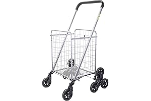 Grocery Cart with Wheels, Ideal for Compact Spaces in Apartments