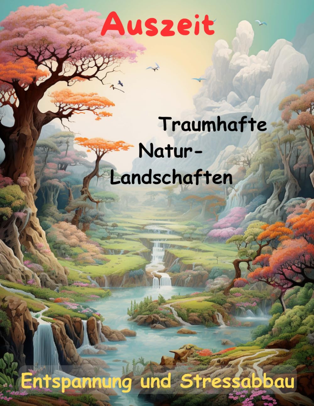 AUSZEIT traumhafte Naturlandschaften -Malbuch für Erwachsene -50 atemberaubende Motive: -Entspannung und Stressabbau -nimm dir ZEIT, für DICH -Ausmalbilder Landschaften