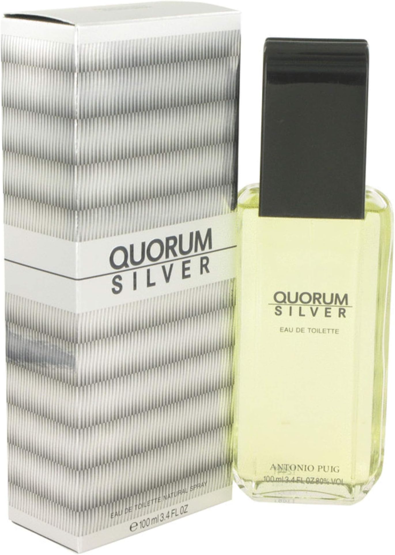 Quorum Silver by Puig Eau De Toilette Spray 3.4 oz