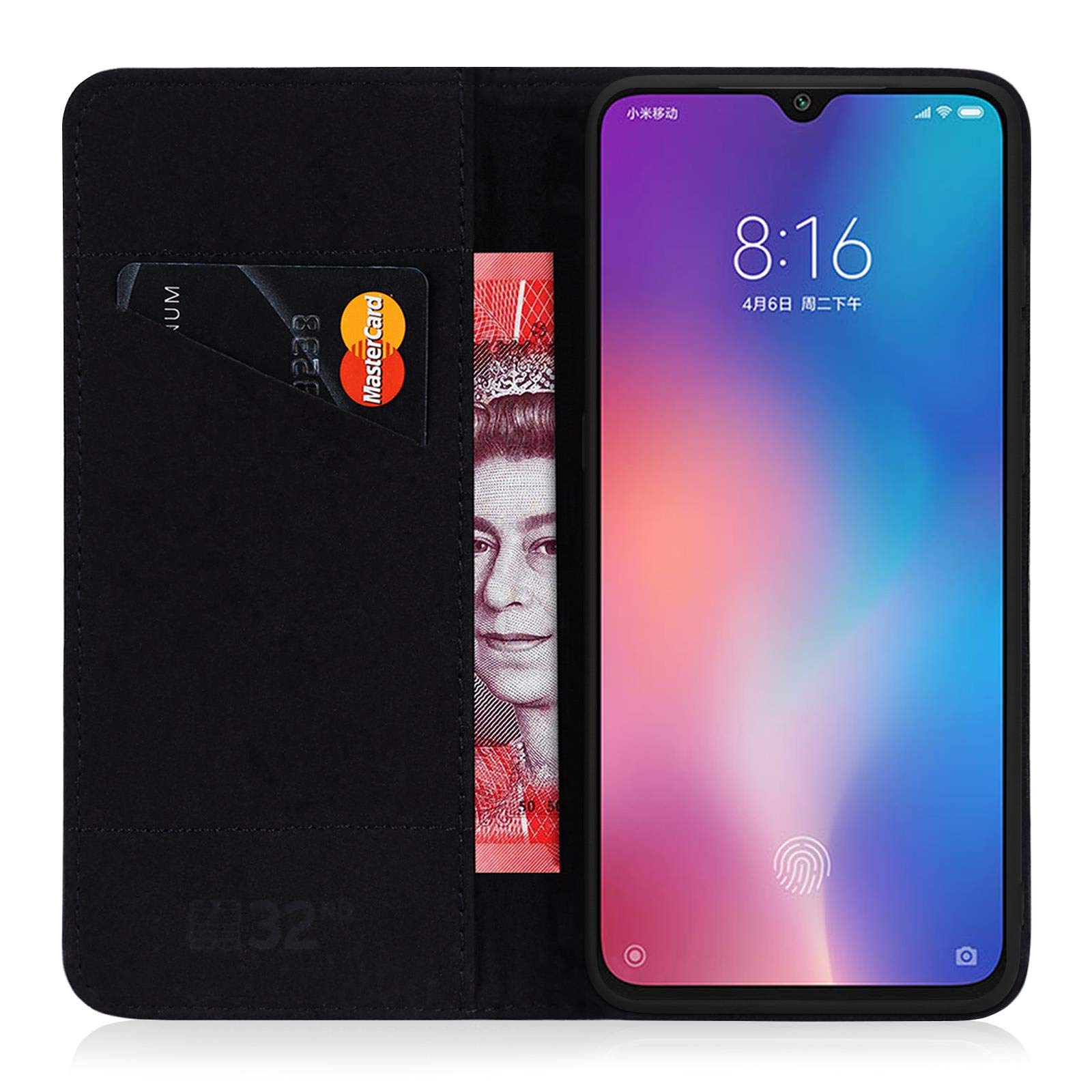 Stylische Leder-Handyhülle Für Xiaomi Mi 9 SE – Retro Brieftaschen-Design Mit Kartenfächern & Ständerfunktion